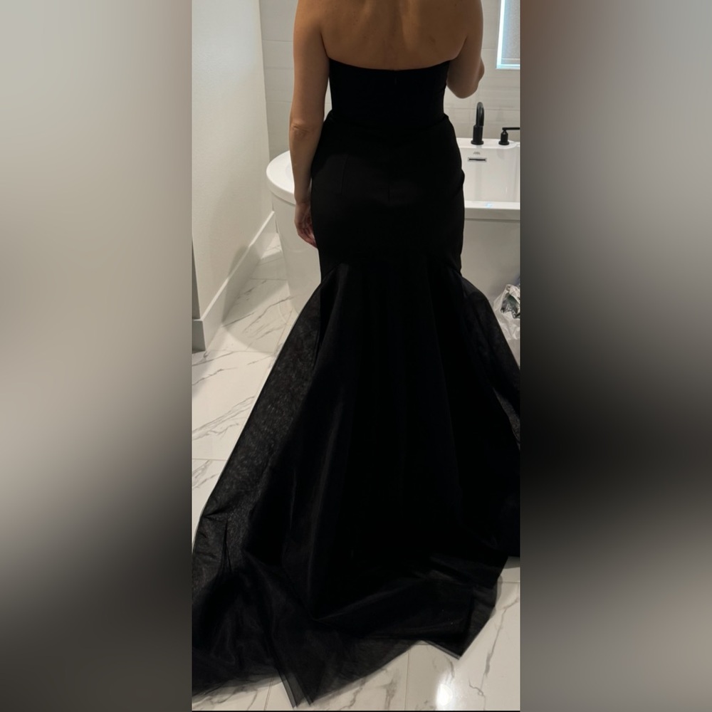 Black Strapless Gown - Picture 4 of 5